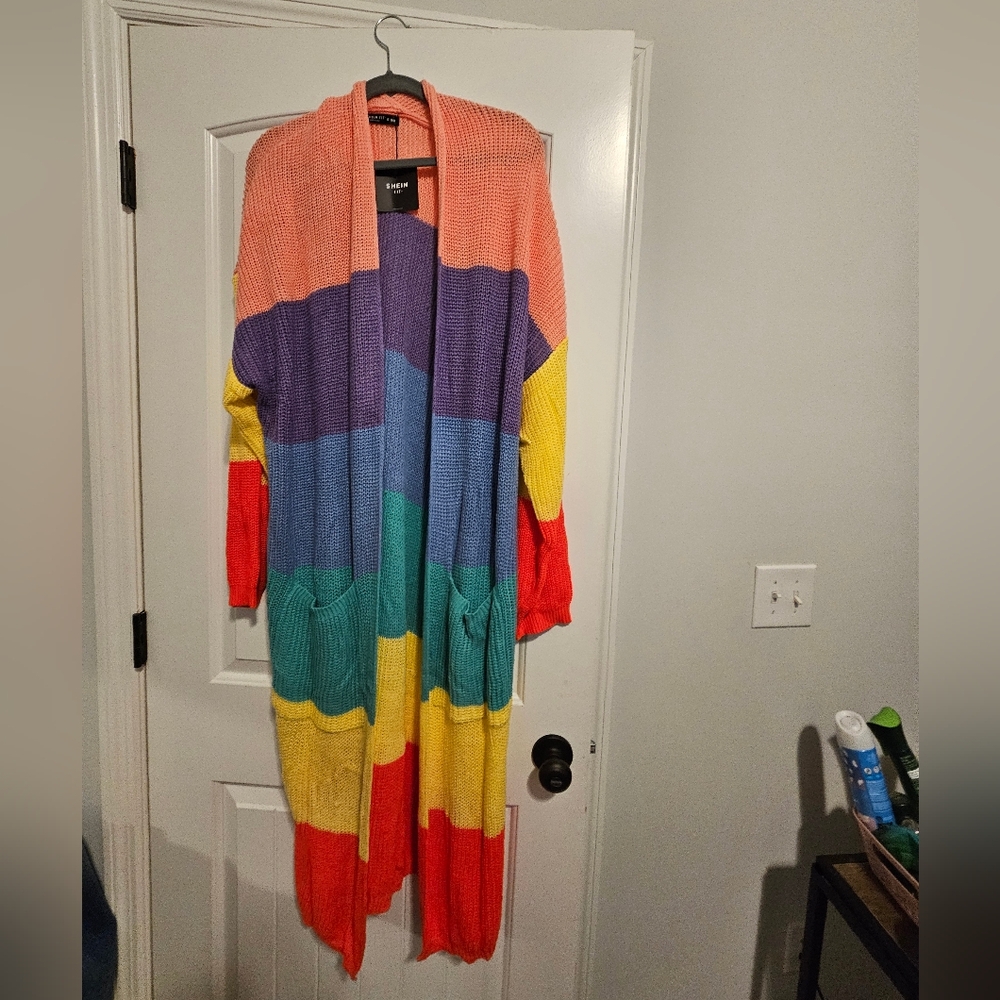 Multicolor Knit Knit Cardigan- size 28/30 NWT